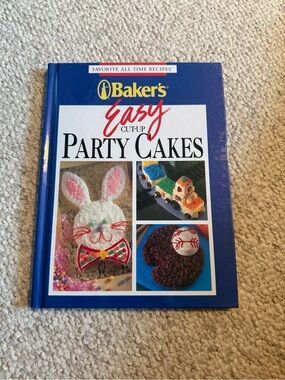 Baker's Easy Cut-Up Party Cakes Cookbook - Blue, White, Red